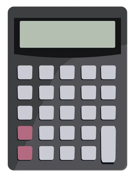 Calculatrice Mathématique Illustration Vecteur Sur Fond Blanc — Image vectorielle