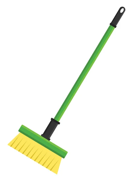 Dust Broom Illustration Vector White Background — Stock Vector