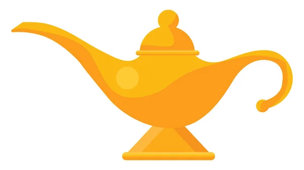 Lampe Aladin Illustration Vecteur Sur Fond Blanc — Image vectorielle
