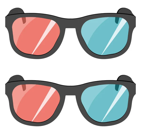 Gafas Ilustración Vector Sobre Fondo Blanco — Vector de stock