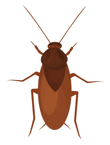 Scarafaggio Bug Illustrazione Vettore Uno Sfondo Bianco — Vettoriale Stock