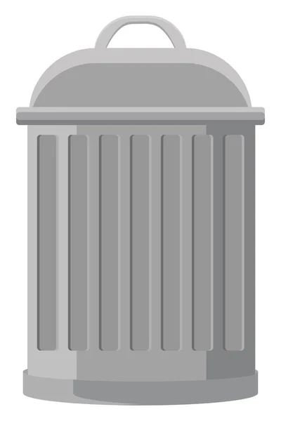 ゴミ箱 イラスト 白い背景のベクトル — ストックベクタ