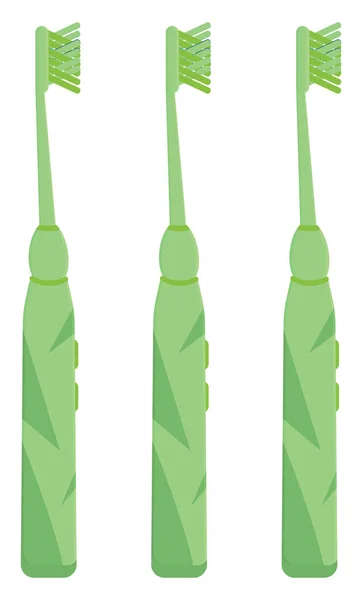 電動歯ブラシイラスト白い背景のベクトル — ストックベクタ