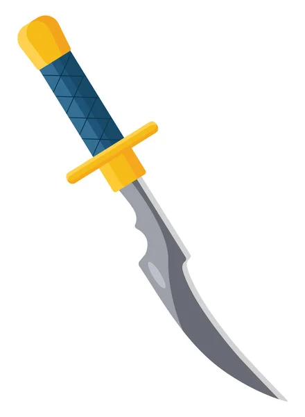 Dagger Weapon Illustration Vector White Background — Stock Vector