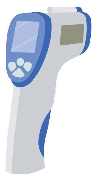 Infrared Thermometer Illustration Vector White Background — Stock Vector