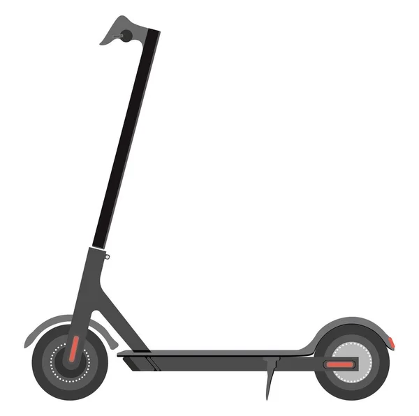 Scooter Elétrico Ilustração Vetor Sobre Fundo Branco —  Vetores de Stock