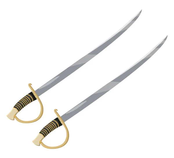 剑武器 白色背景上的矢量 — 图库矢量图片
