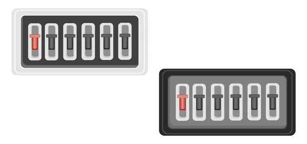 Zekeringbord Illustratie Vector Een Witte Achtergrond — Stockvector