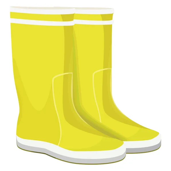 Garden Boots Illustration Vector White Background — Stock Vector