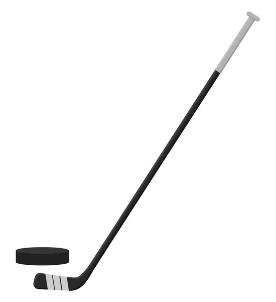 Ijshockeystick Illustratie Vector Een Witte Achtergrond — Stockvector