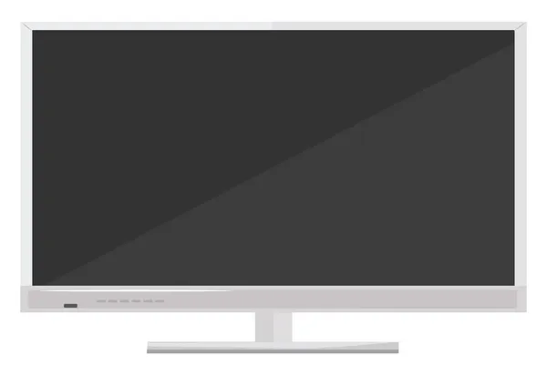 Lcd Fernseher Illustration Vektor Auf Weißem Hintergrund — Stockvektor