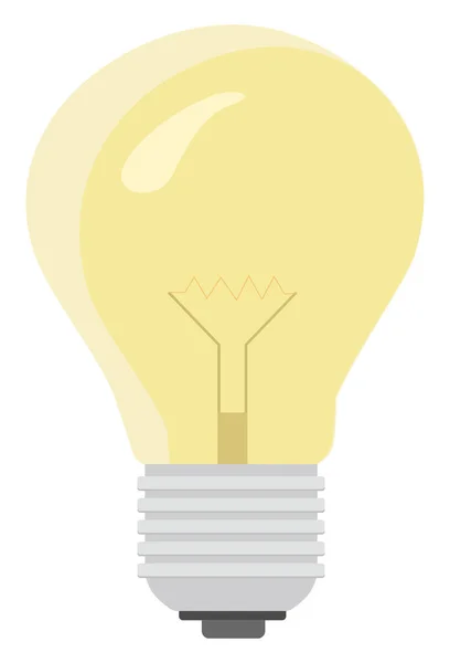 Lighting Bulb Illustration Vector White Background — Stock Vector