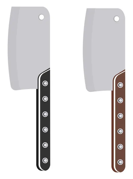 Meat Knife Illustration Vector White Background — Stock Vector