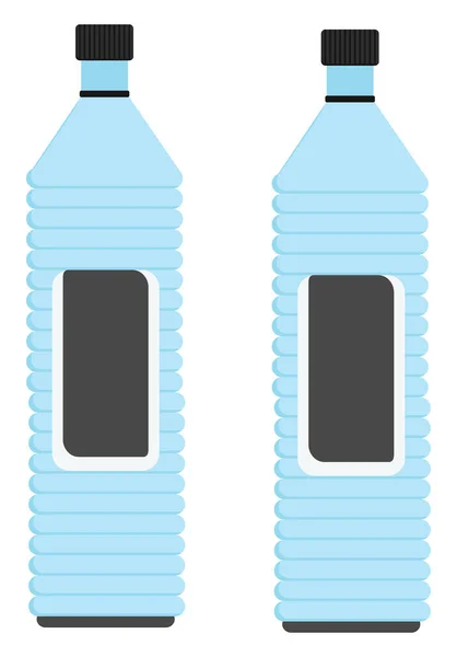 Borraccia Minerale Illustrazione Vettore Fondo Bianco — Vettoriale Stock