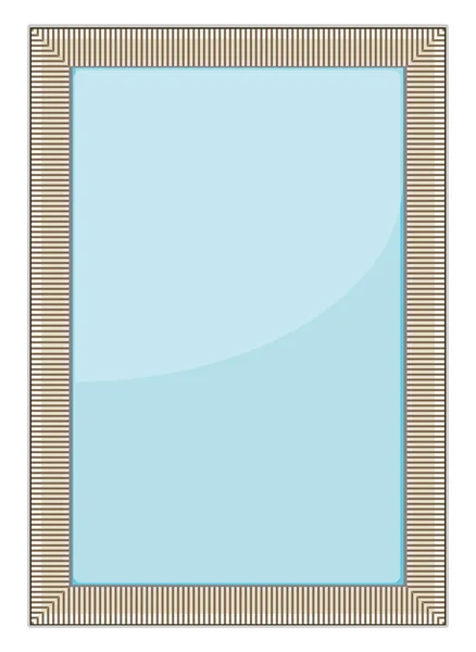 Miroir Salle Bain Illustration Vecteur Sur Fond Blanc — Image vectorielle