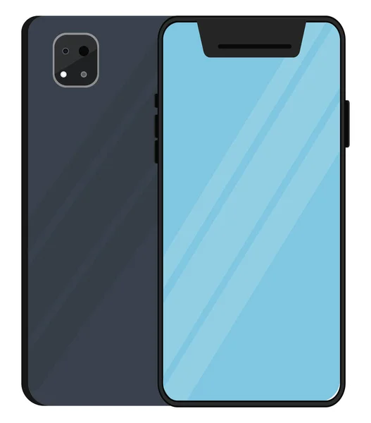 Téléphone Portable Illustration Vecteur Sur Fond Blanc — Image vectorielle