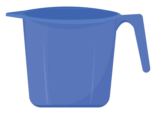 プラスチック製のマグカップ イラスト 白い背景のベクトル — ストックベクタ