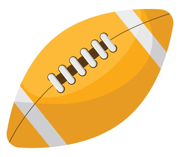 Rugby Bal Illustratie Vector Een Witte Achtergrond — Stockvector