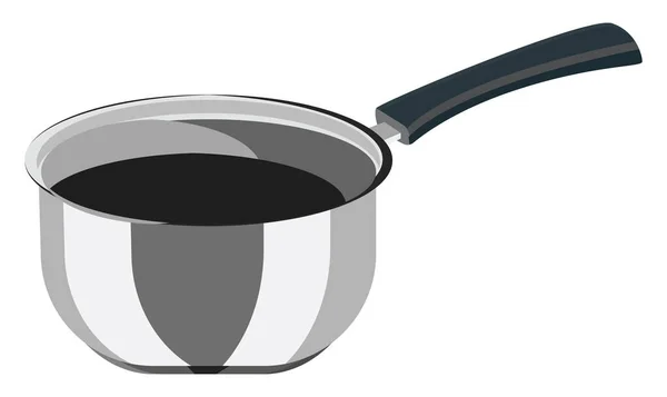 Panela Molho Cozinha Ilustração Vetor Fundo Branco — Vetor de Stock