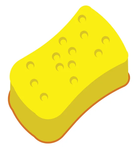 Žlutá Houba Ilustrace Vektor Bílém Pozadí — Stockový vektor