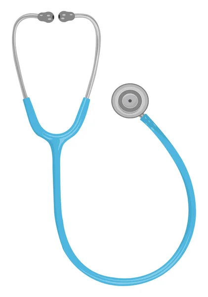 Medical Stethoscope Illustration Vector White Background — Stock Vector