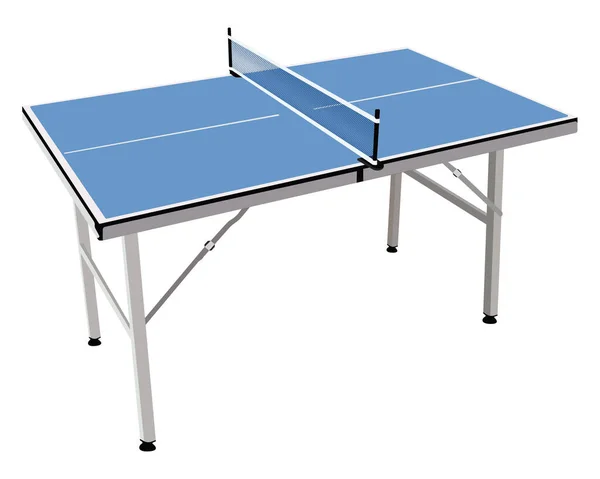 Mesa Ping Pong Ilustración Vector Sobre Fondo Blanco — Archivo Imágenes Vectoriales