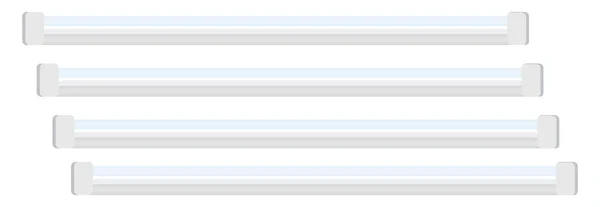 Röhrenlicht Illustration Vektor Auf Weißem Hintergrund — Stockvektor