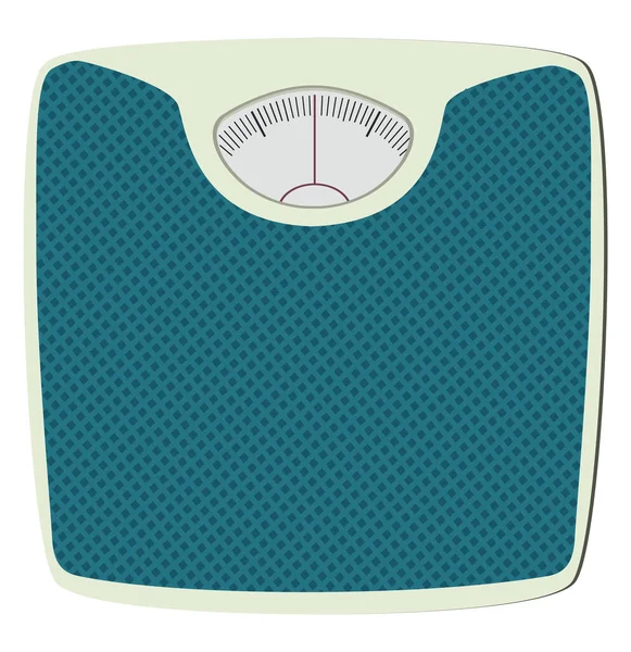 Weight Scales Illustration Vector White Background — Stock Vector