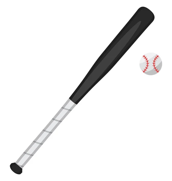 Pipistrello Baseball Illustrazione Vettore Sfondo Bianco — Vettoriale Stock