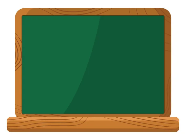 Grüne Schultafel Illustration Vektor Auf Weißem Hintergrund — Stockvektor