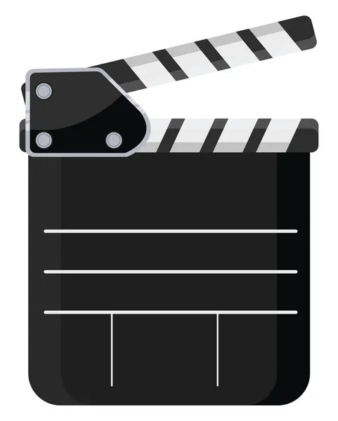 Clapper Board Illustration Vecteur Sur Fond Blanc — Image vectorielle