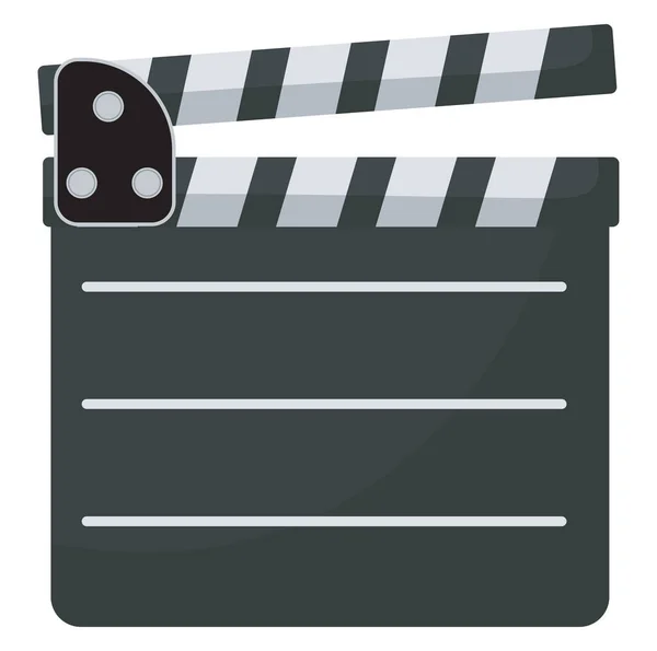 Film Clapper Board Illustration Vecteur Sur Fond Blanc — Image vectorielle