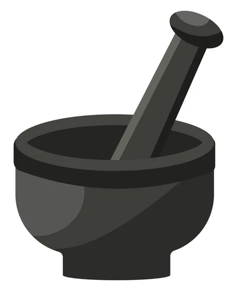 Mortel Stamper Illustratie Vector Een Witte Achtergrond — Stockvector