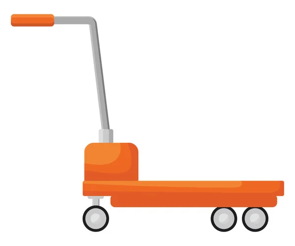 Platformwagen Illustratie Vector Een Witte Achtergrond — Stockvector