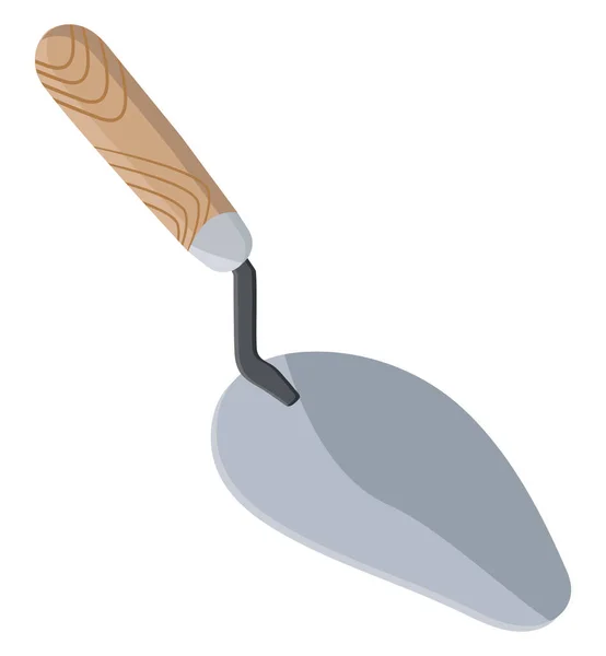 Small Trowel Illustration Vector White Background — Stock Vector