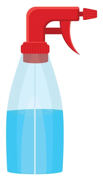 Botella Spray Agua Ilustración Vector Sobre Fondo Blanco — Vector de stock