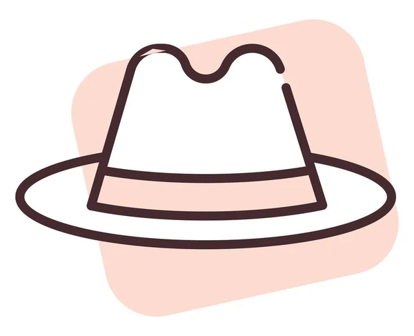 アクセサリー伝統的な帽子 イラスト 白い背景のベクトル — ストックベクタ