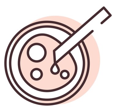 Biyokimya mikrobiyolojisi, illüstrasyon, beyaz zemin üzerindeki vektör.