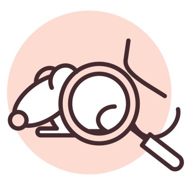 Biyokimya hayvanları, illüstrasyon, beyaz arkaplan üzerindeki vektör.