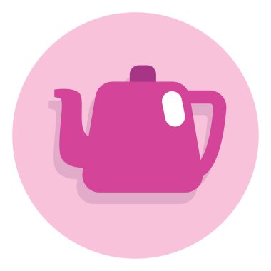 Kafe çaydanlığı, illüstrasyon, beyaz arkaplanda vektör.