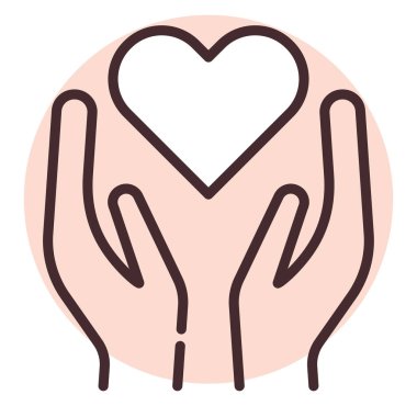 Hayırseverlik ve bağışta bulunma insanlık, illüstrasyon, beyaz arka planda vektör.