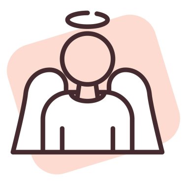 Bağış ve bağış bağışçısı, illüstrasyon, beyaz arka plan vektörü.