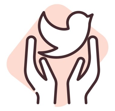 Bağış ve bağış barışı, illüstrasyon, beyaz arka planda vektör.