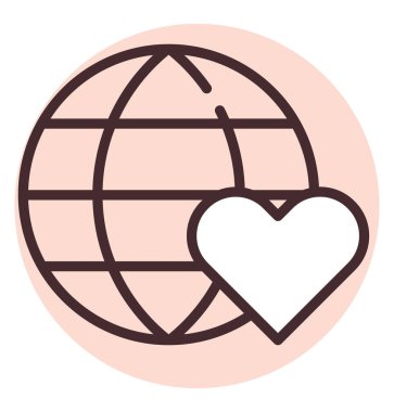 Bağış ve bağış. Dünya bakımı, illüstrasyon, beyaz arka plan vektörü..