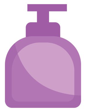 Kapsamlı sıvı sabun, illüstrasyon, beyaz arkaplanda vektör.