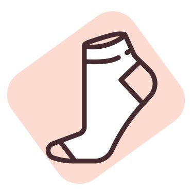 Giysi çorapları, illüstrasyon, beyaz arkaplan vektörü.