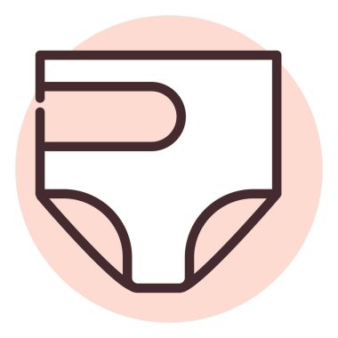 Rahat iç çamaşırı, illüstrasyon, beyaz arka planda vektör.