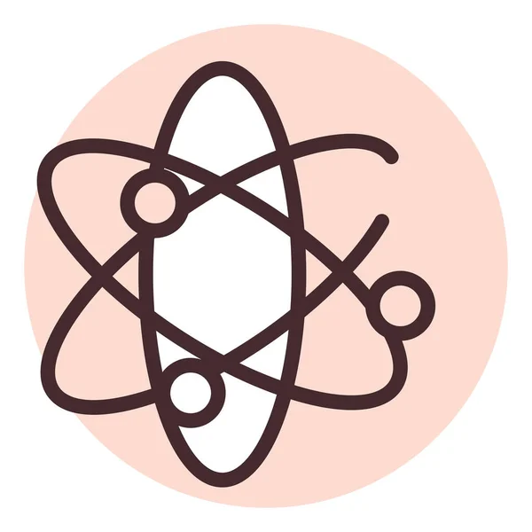 Atom Biochemii Ilustracja Wektor Białym Tle — Wektor stockowy