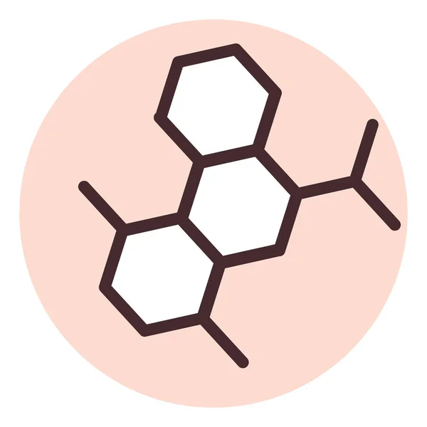 Biochimie Structure Moléculaire Illustration Vecteur Sur Fond Blanc — Image vectorielle