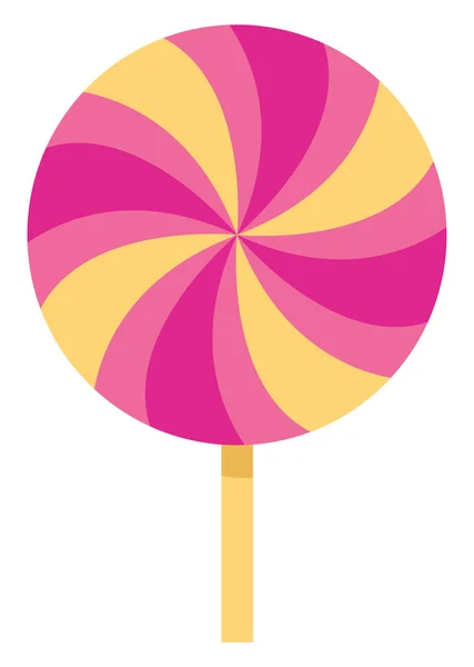 Verjaardag Lolipop Illustratie Vector Witte Achtergrond — Stockvector